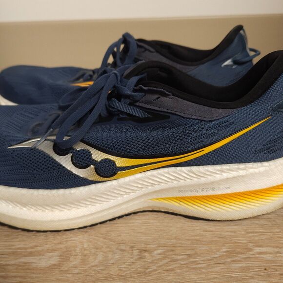 Saucony Triumph 21 Running Shoes Mens Size 11.5 Blue Walking Sneaker Athletic - Picture 7 of 12